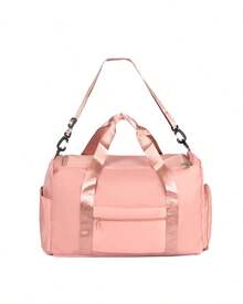 Bolsa Mala Feminina E Masculina Para Viagem Academia - Rosa chiclete - Visão 2