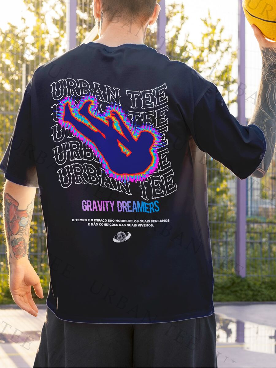 Men T-Shirts - 黑色 - 查看 1