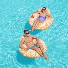 Silla Inflable para Psicina Deluxe Comfort Plush Bestway de 1,18 m mod. 43643 - Naranja - Ver 1