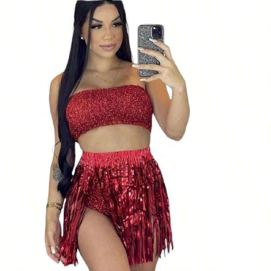 Women Skirts - Đỏ - Xem 1