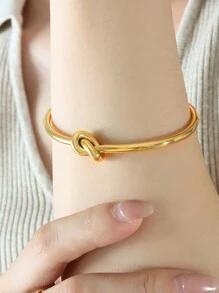 2入組歐美幾何金屬手鏈,男士時尚嘻哈風格的時尚手鐲 - 彩色 - 查看 9