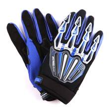 Motocross Motorcycle BMX MX ATV Dirt Bike Skeleton Racing Cycling Gloves MXA008 Black - Blue - View 4