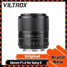 Viltrox  56mm F1.4 56/1.4 E Large Aperture Auto Focus Lens For  E Mount Camera A6600 A5000 A5100 A6000 A6300 - Black and White - View 1