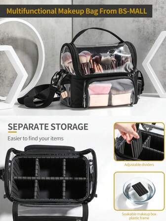 Backpack Large Makeup Brush Holder Case Professional Makeup Artist Travel Case Clear Waterproof Cosmetic Organizer Bag With Adjustable Strap And Dividers,Makeup Bag Makeup Pouch Skincare Bag Toiletry Bag Packing Cubes,Travel Essentials Cruise Essentials Dorm Essentials,Wedding Bridesmaid Gifts,Mom Gifts,Birthday Gifts,Gifts For Friends And Teachers,Home Decor,Bathroom Livingroom Bedroom Decor,Bathroom Organizer,Jewelry Organizer,Lip Oil Organizer,Nail Polish Organizer Makeup Travel Toiletry Organizer Clear Essentials Gifts Storage Zipper Accessories Nail Bag,Room Decor, Bags,Makeup Bag,Vanity,Travel,Make Up Bag,Travel Essentials,Organizer,Storage,Travel Essential,Makeup Organizer,Makeup Bags,Toiletry Bag,Desk Organiser,Cosmetic Bag,Makeup Pouch,Make Up Organize,Vanity Accessories,Make Up Pouch,Make Up Bags,Makeup Pouch,Cosmetic Bag,Travel Essential,Large Capacity,Large Makeup Bag,Gifts For Women,Christmas Gifts,Gift Ideas For Women