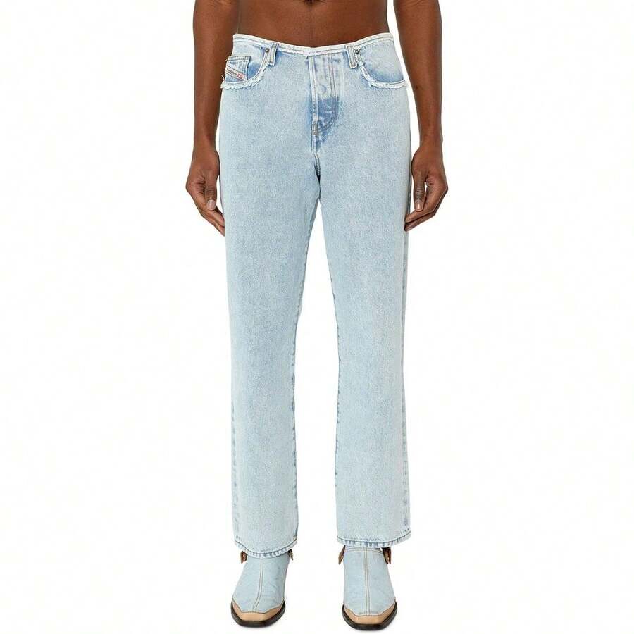 Diesel D-Pend Denim Straight Leg Jean - 藍色 - 查看 1