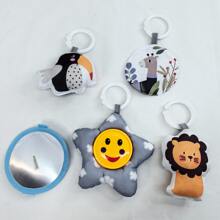 1pc Lion Shaped Musical & Cartoon Gaming Mat Accessory With Smiling Face, Color Random