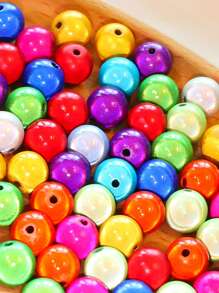 4/6/8/10/12mm Acrylic Round Loose Beads For Jewelry Making BraceletsNecklaces DIY Crafts - Beads - View 3