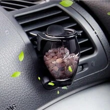 1pc Car Aromatherapy Fragrance Diffuser With Zeolite For Air Vent, Long-Lasting Light Scented Car Decoration - Lavender - View 4