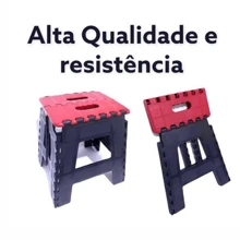 TOP CENTER ONLINE Banquinho Plastico Dobravel Multiuso Banqueta De Plastico - cor aleatória - Multicolorido - Visão 8