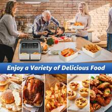 2 件空气炸锅硅胶内胆带手柄可重复使用硅胶空气炸锅托盘矩形空气炸锅硅胶锅耐热空气炸锅配件可用洗碗机清洗适用于厨房烹饪 8.4 * 5.7 * 2.7 英寸