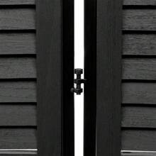 3 Panel Room Divider 6Ft Wood Folding Privacy Screen Black Room Separator Free Standing Wall Dividers - Black - View 6