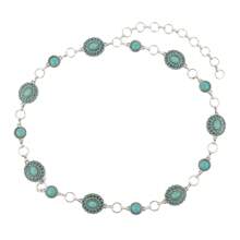 Turquoise Chain Belt - TURQUOISE - View 1