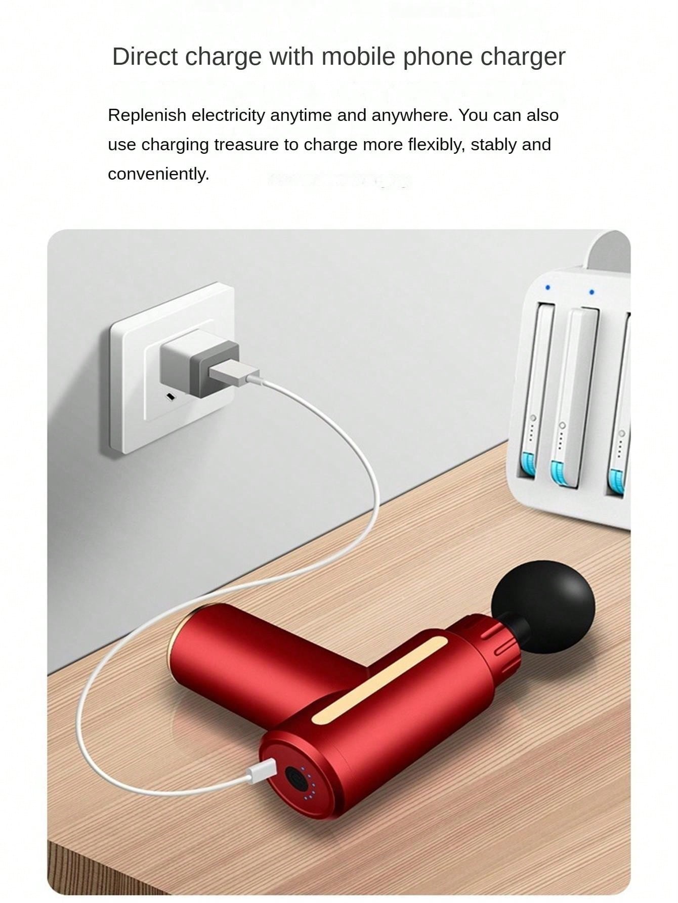 A Fascia Gun That Can Massage Different Parts Of The Body To Relax