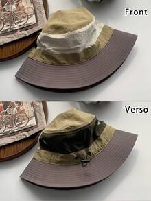 1頂男女遮陽呼吸框色釣魚和遠足帶收緊帽子,快乾,適用於戶外