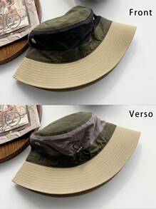 1頂男女遮陽呼吸框色釣魚和遠足帶收緊帽子,快乾,適用於戶外