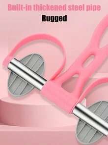 Pink Yoga Stretching Strap With Assisted Resistance To Exercise Abdominal Muscles And Assist With Sit- - Pink - View 5