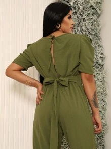 Women Jumpsuits - Màu xanh lá cây đậm - Xem 5