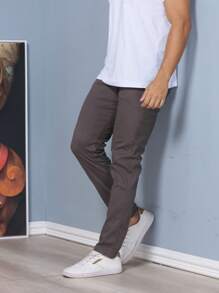 Men Pants - Gris Oscuro - Ver 4