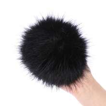 15cm Bắt chước Pompom Đối với phụ nữ Mũ Pom Poms Đối với Mũ Pompon Đối với Mũ len Mũ lưỡi trai Mũ len - màu đen - Xem 8