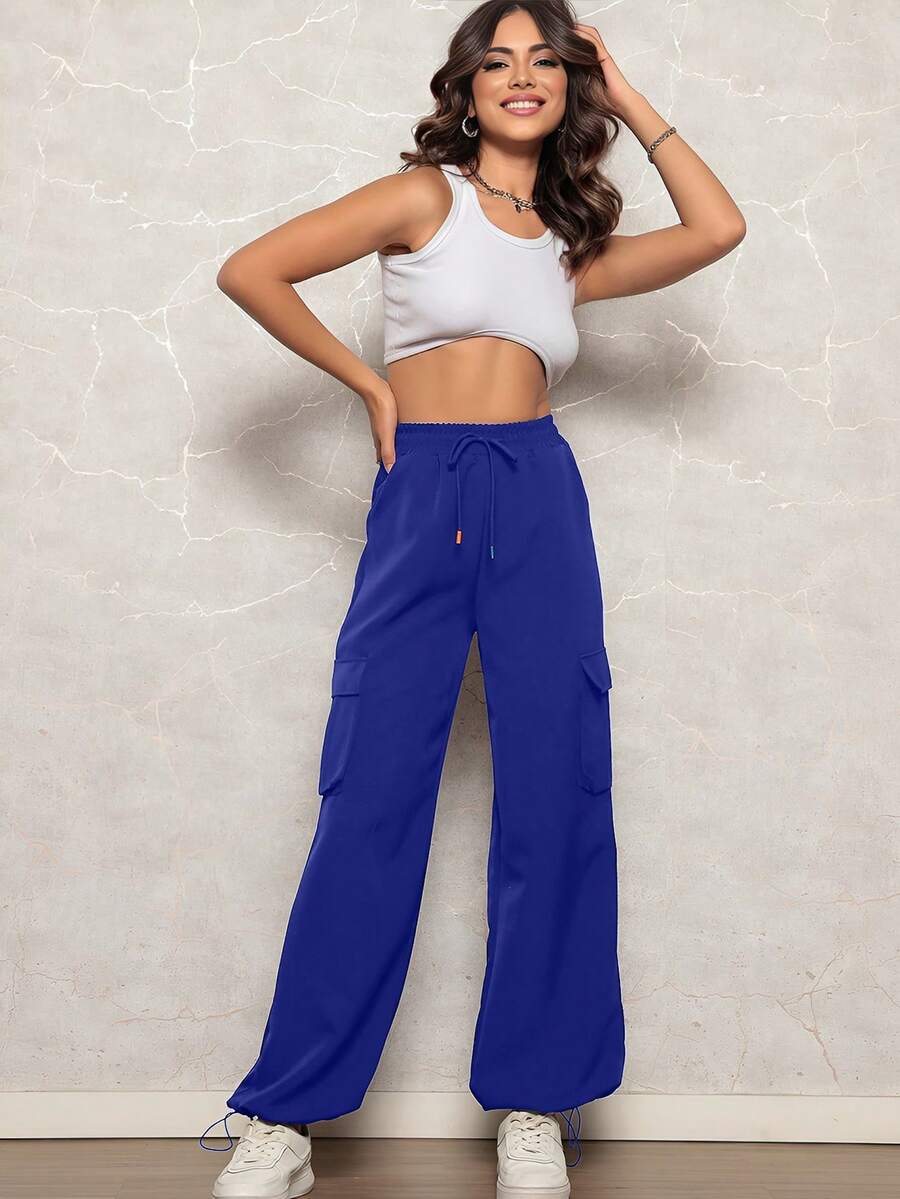 Women Pants - 藍色 - 查看 1