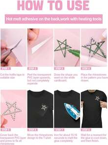 Kalolary 23040 Pieces Hotfix Rhinestones, Crystal White AB Flatback Rhinestones Glass Rhinestones Hotfix Crystals With Rhinestone Transfer Paper And Picking Pen For Crafts Clothes Nail Art, SS10 - White - View 7