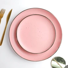 Vajilla De Lujo Redonda Para 4 Personas 16pz Vascella - Rosa - Ver 3