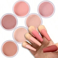 Nude Acrylic Powder Nail Art 3D Carved Powder Nail Extension Nail Supplies For Professionals DIY Nail Charms Nail Gems