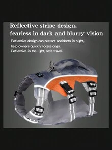 Thoáng khí Thú cưng Ngực Và Trở lại Harness , Chống cháy nổ , Chống sốc Và Phản chiếu , Áo vest Phong cách Xích chó Đến Ngăn chặn Thoát khỏi In Mùa Xuân Và Mùa hè - Hồng - Xem 3