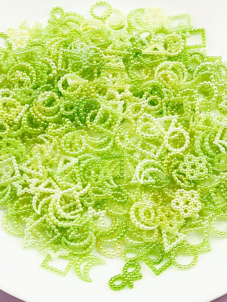 GlamRays Lot De 500 Perles D'Imitation ABS En Forme D'Étoile