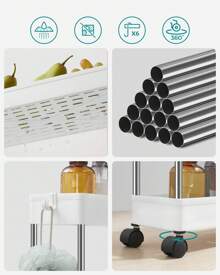 SONGMICS Bookcases, Cabinets & Shelves - 白色 - 查看 5