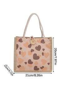 1 Miếng Mini Hình vuông Túi xách tay Với Hình trái tim Nút Đồ trang trí , Túi ăn trưa Và Cái túi , Thích hợp Đối với Sử dụng hàng ngày , Ngày tháng , Sinh nhật , Trở lại Trường , , , Du lịch , Đi làm , Làm Việc  , Sinh viên , Dã ngoại , Cắm trại , - Nhiều màu - Xem 10