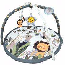 1pc Lion Shaped Musical & Cartoon Gaming Mat Accessory With Smiling Face, Color Random