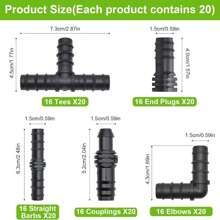 Garden Water Connectors - Black - View 3