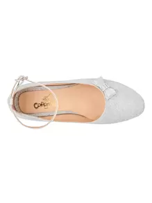 Pakar Zapaterias Caramel Zapato de graduación para niña plata - Plateado - Ver 3
