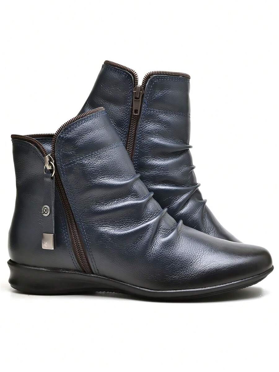 Women Ankle Boots & Booties - Màu xanh hải quân - Xem 1