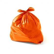 Saco de lixo 20 Litros Colorido pacote com 100 unidades Todas as Cores - Laranja - Visão 1
