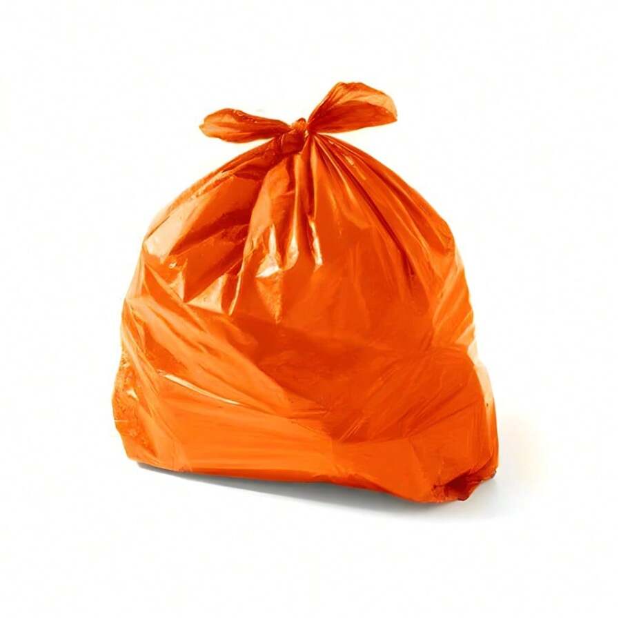 Saco de lixo 20 Litros Colorido pacote com 100 unidades Todas as Cores - Laranja - Visão 1