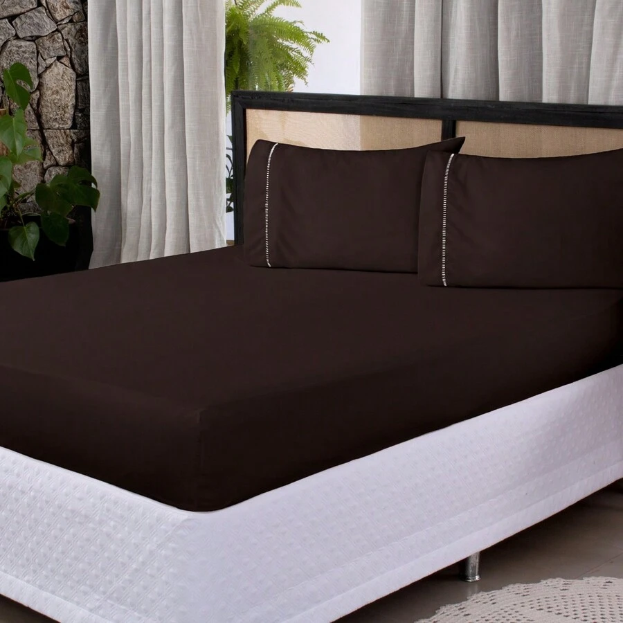 Sheet Sets With Pillowcases - 鏽棕色 - 查看 1