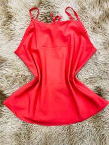 Women Tank Tops & Camis - Màu Hồng Tươi - Xem 2