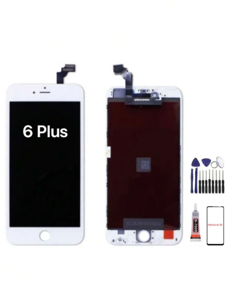 Mobile Phone LCD Screens - Tela Branco + Pelicula 3D + Chaves + Cola 15ml - 查看 1