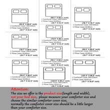3入組騎馬數字印花床單套裝,柔軟舒適的被套,動物世界主題,適用於臥室客房裝飾（1*被套 + 2*枕套,不含芯） - 查看 2