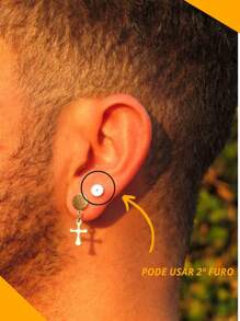 Men's Earrings - màu đen - Xem 4