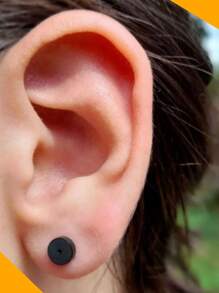 Men's Earrings - màu đen - Xem 2