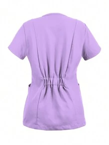 Scrub Tops - Lilac Purple - View 2