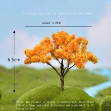 3 Pièces/paquet Mini Cerisiers Figurines Miniatures De Maison De Poupée Accessoires Féeriques De Jardin, Décor De Gâteau, Ornements Pour Décoration De Plante De Paysage Micro, Statut De Bonsaï, Kit De Pelouse De Terrasse De Jardinage Pour Un Cadeau De Bricolage À Domicile