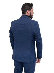 Men Suits - 藏蓝色 - 查看 3