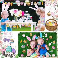 12入組春季復活節木製裝飾,快樂復活節剪影裝飾,可愛的假日裝飾,附繩掛飾,復活樹派對家庭教室裝飾 - 彩色 - 查看 5