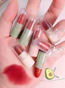 Kit Of 5 Mini Lip Balms With Color For Children Or Young People, Cute Cute, Different Designs, Easy To Carry With Cute Case, Kawaii Design - 彩色 - 查看 2