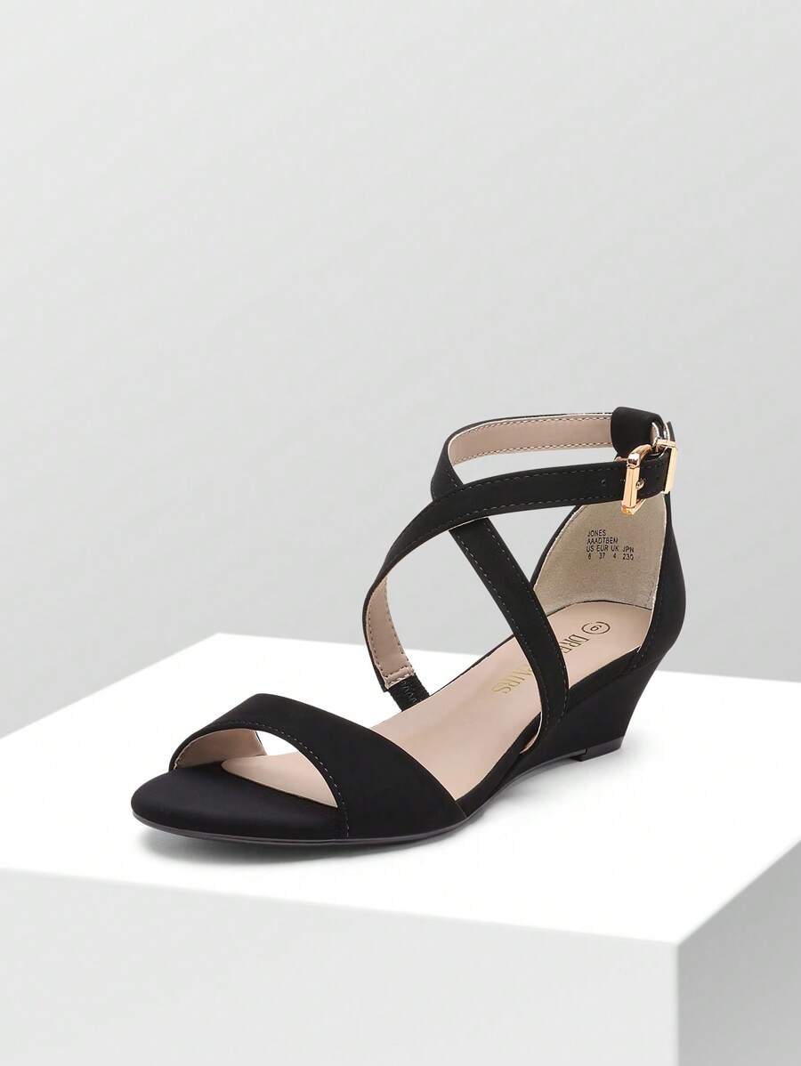 Women Wedge Sandals Adjustable Ankle Strap Open Toe Platform  Low Wedge Work Valentine's Day Wedding Party  Dating Prom Pump Wedge Sandals