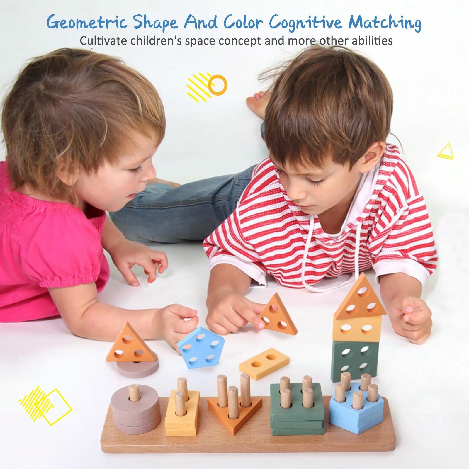 Montessori Toys For 1 Year Old |Toddlers Wooden Sorting And Stacking ...